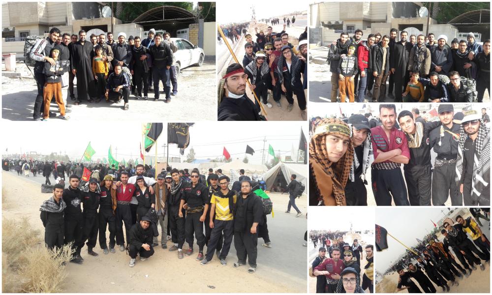 حضور اعضای باشگاه نازعات در راهپیمایی اربعین حسینی ابان 95